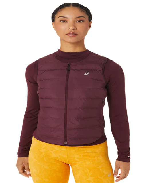 Asics Padded Run Vest Lady Deep Mars