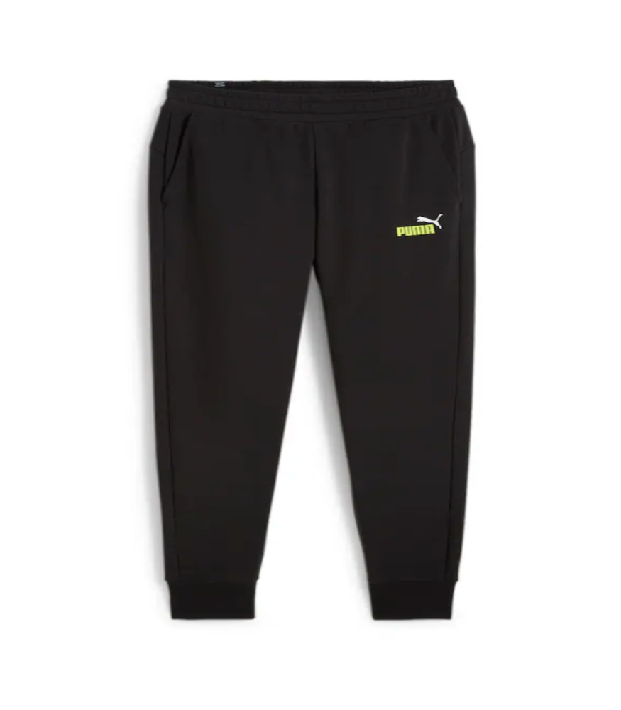 Puma Logo Sweatpants Black Spring Fern