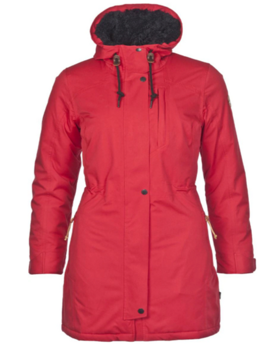 Rukka Gracelyn Ladies Long Jacket Red